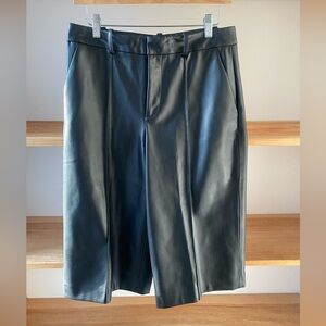 Zara pleather cropped pants